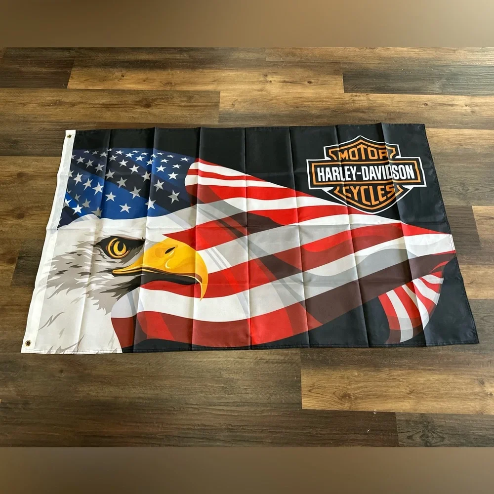 Harley Davidson flag 3 by 5 feet outdoor banner new in package